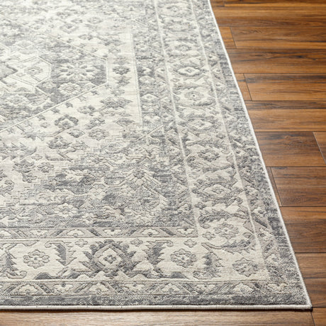 Surya Alamo Alo-2303 Off-White, Gray, Charcoal Rug.