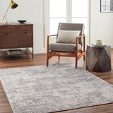 Surya Alamo Alo-2309 Off-White, Tan, Charcoal, Navy, Gray, Dusty Pink Rug.