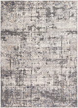 Surya Alamo Alo-2310 Gray, Off-White, Charcoal, Black, Tan Rug.