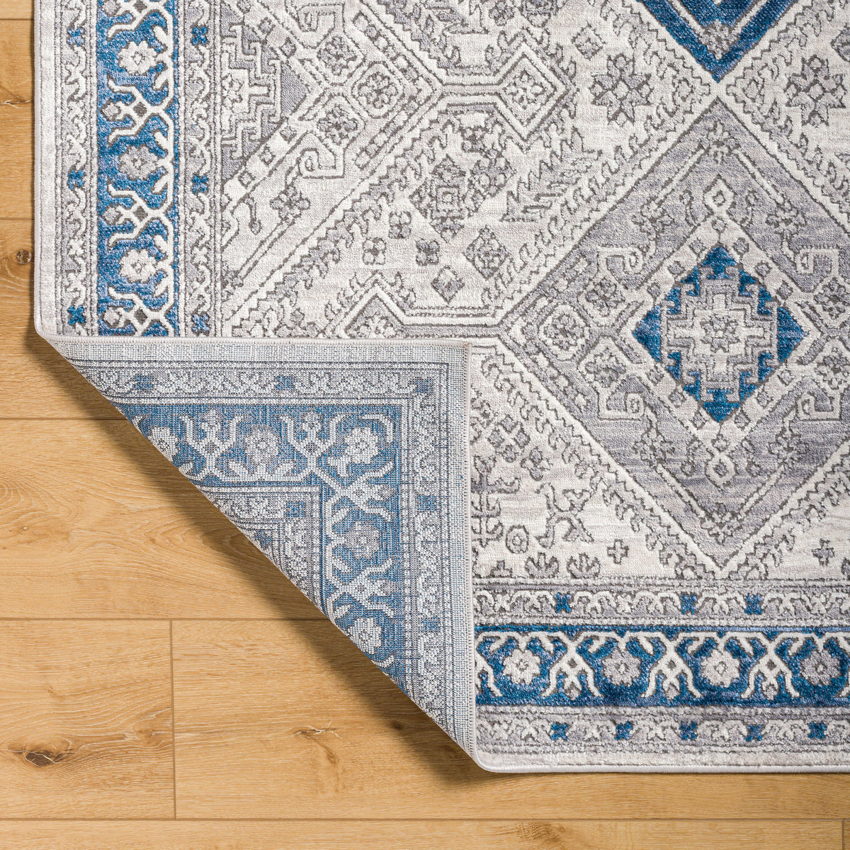 Surya Alamo Alo-2317 Black, Off-White, Charcoal, Navy Rug.