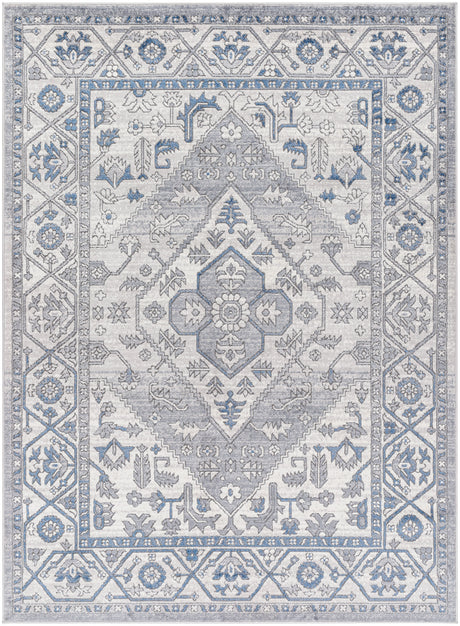 Surya Alamo Alo-2318 Black, Gray, Navy, Off-White Rug.