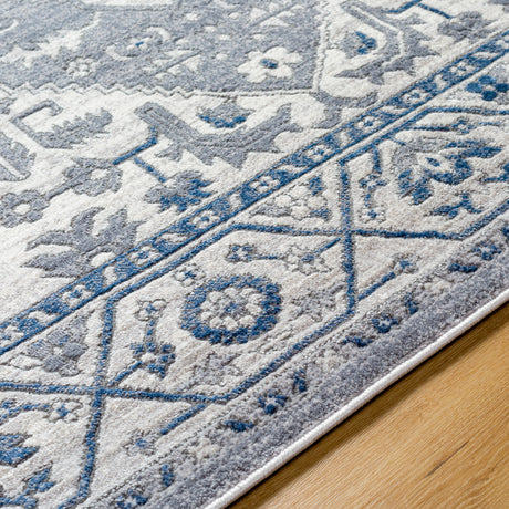 Surya Alamo Alo-2318 Black, Gray, Navy, Off-White Rug.