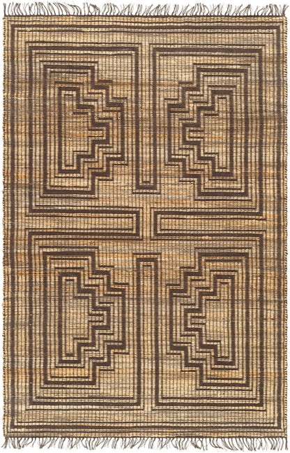 Surya Alex Alx-2307 Camel, Nickel, Light Wood, Eggplant, Taupe, Pearl Area Rug