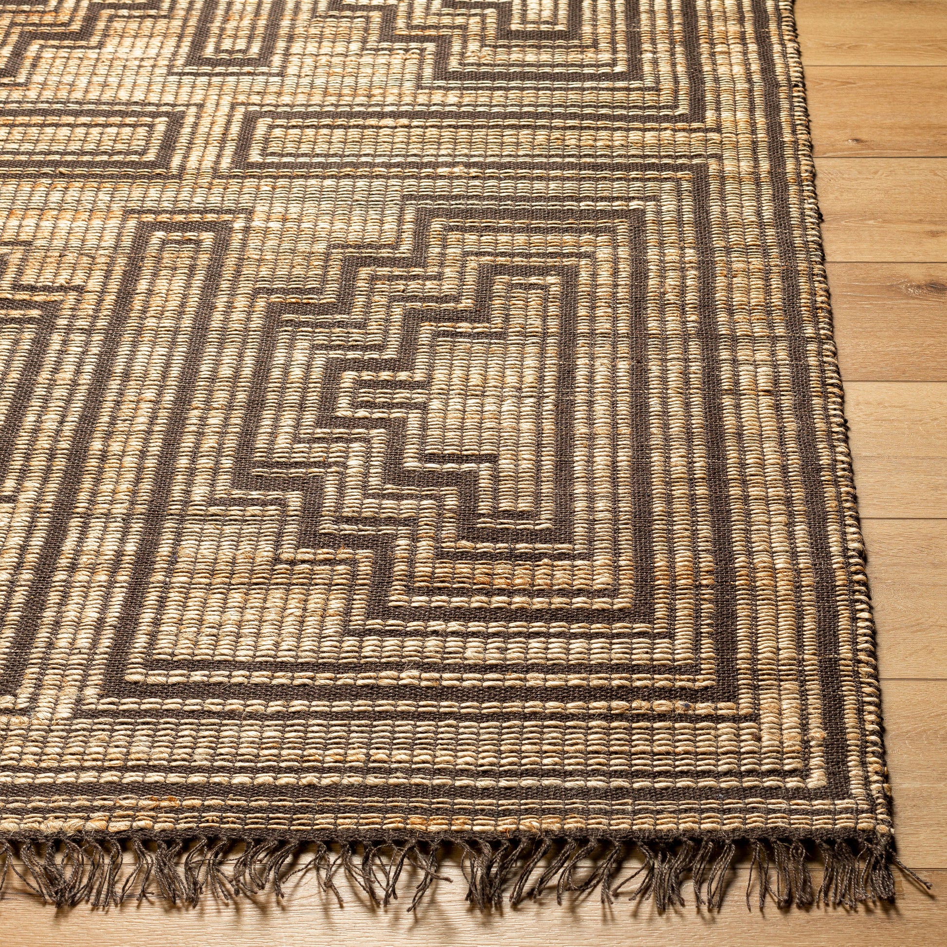 Surya Alex Alx-2307 Camel, Nickel, Light Wood, Eggplant, Taupe, Pearl Area Rug