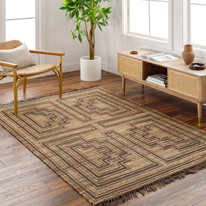 Surya Alex Alx-2307 Camel, Nickel, Light Wood, Eggplant, Taupe, Pearl Area Rug