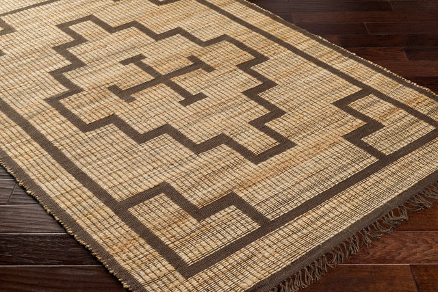 Surya Alex Alx-2309 Camel, Light Wood, Taupe, Nickel, Wheat, Eggplant Rug.