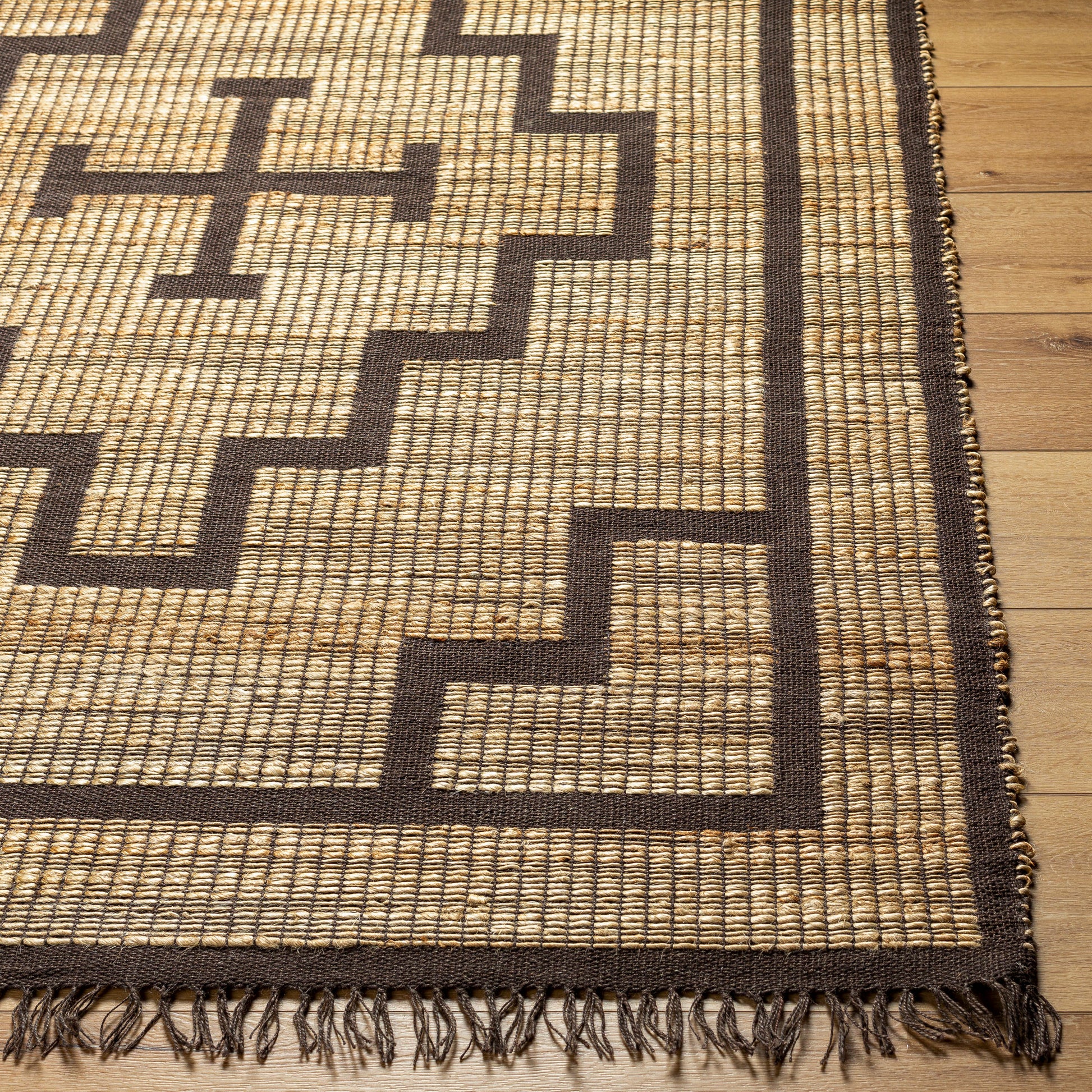 Surya Alex Alx-2309 Camel, Light Wood, Taupe, Nickel, Wheat, Eggplant Area Rug