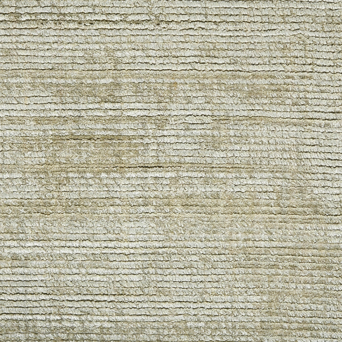 Hand-woven striped sand area rug with textured looped pile, rectangle.