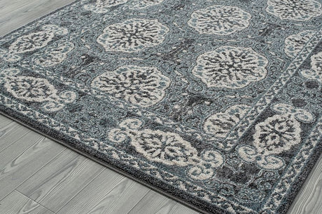 Amer Alexandria Alx-10 Steel Blue Rugs.