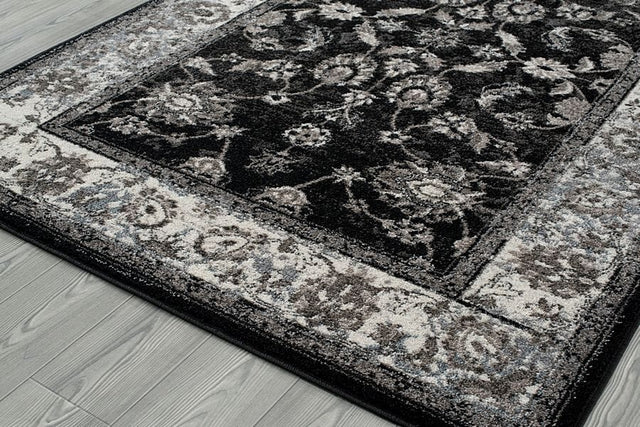 Amer Alexandria Alx-44 Black Rugs.