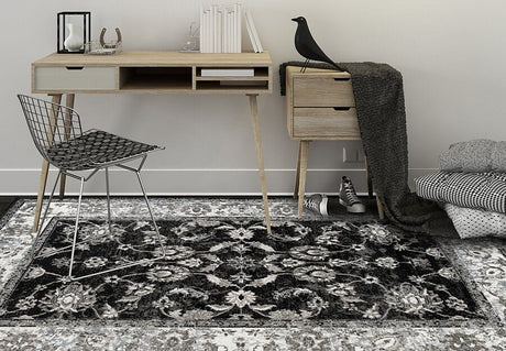 Amer Alexandria Alx-44 Black Rugs.