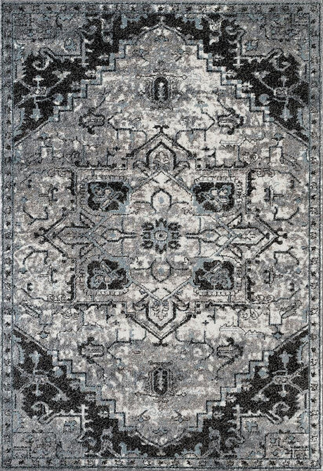 Amer Alexandria Alx-49 Dark Gray Rugs.