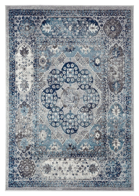 Amer Alexandria Alx-83 Gray Sea Blue Rugs.