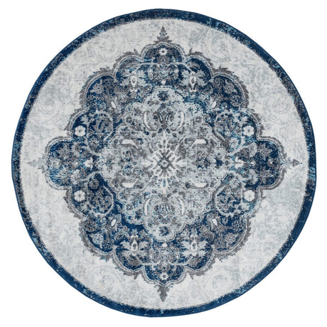 Amer Alexandria Alx-86 Ivory Navy Rugs.