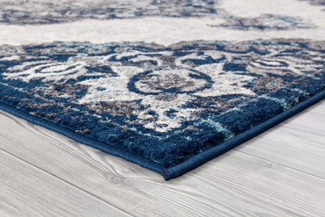 Amer Alexandria Alx-86 Ivory Navy Rugs.