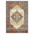 Amer Allure Classic Medallion Power-Loom Beige/Red Area Rug