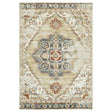 Amer Allure Classic Medallion Power-Loom Gold/Beige Area Rug
