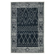 Amer Berlin Farmhouse Geometric Hand-Hooked Charcoal/White Area Rug