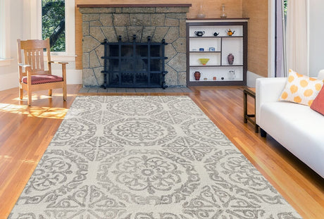 Amer Boston Bos-22 White Ivory Rugs.