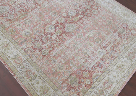 Amer Century Cen-8 Salmon Pink Ivory Rugs.