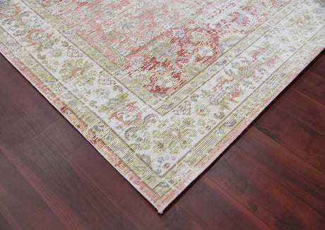 Amer Century Cen-8 Salmon Pink Ivory Rugs.