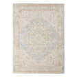 Amer Century Vintage Medallion Power-Loom Gray/Ivory Runner Rug