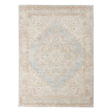 Amer Century Vintage Medallion Power-Loom Gray/Ivory Runner Rug