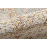 Rug border close-up with textured weave and subtle fringe along the edge