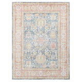 Amer Century Vintage Medallion Power-Loom Navy/Pink Runner Rug