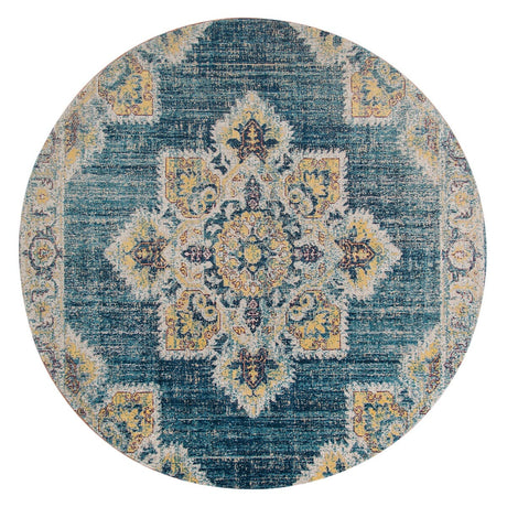 Amer Eternal Ete-22 Turquoise Blue Rugs.