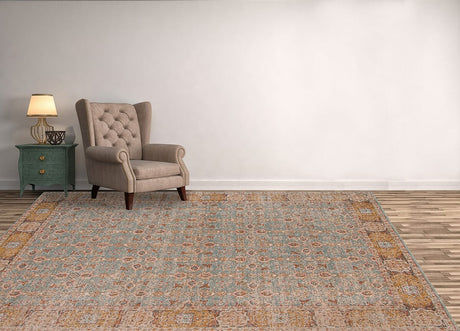 Amer Eternal Ete-27 Teal Rugs.