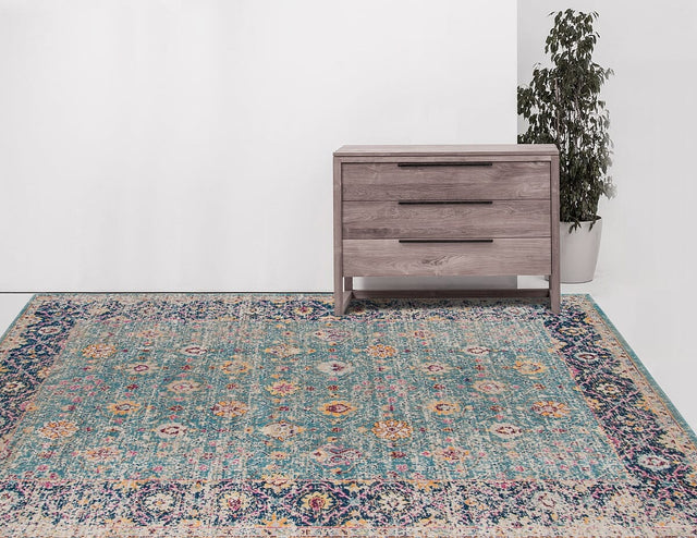 Amer Eternal Ete-28 Turquoise Blue Rugs.