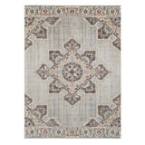 Amer Eternal Farmhouse Medallion Power-Loom Beige/Sand Area Rug