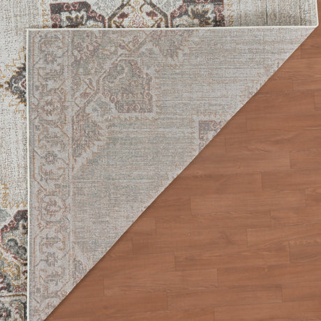 Amer Eternal Farmhouse Medallion Power-Loom Beige/Sand Round Rug
