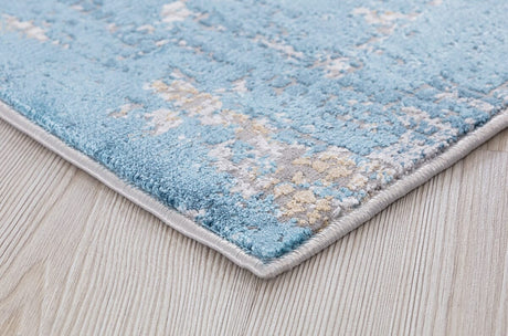 Amer Hamilton Ham-6 Gold Blue Rugs.