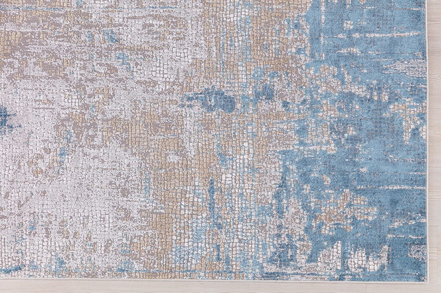 Amer Hamilton Ham-6 Gold Blue Rugs.