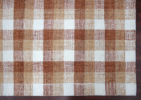 Amer Tartan Tra-10 Orange Rugs.