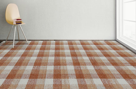 Amer Tartan Tra-10 Orange Rugs.