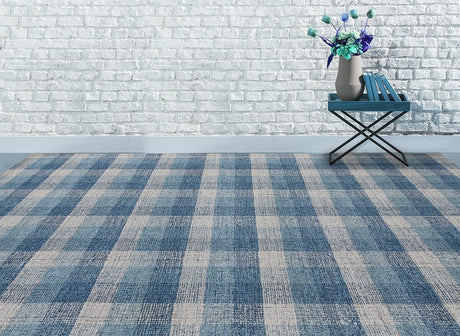 Amer Tartan Tra-11 Blue Rugs.