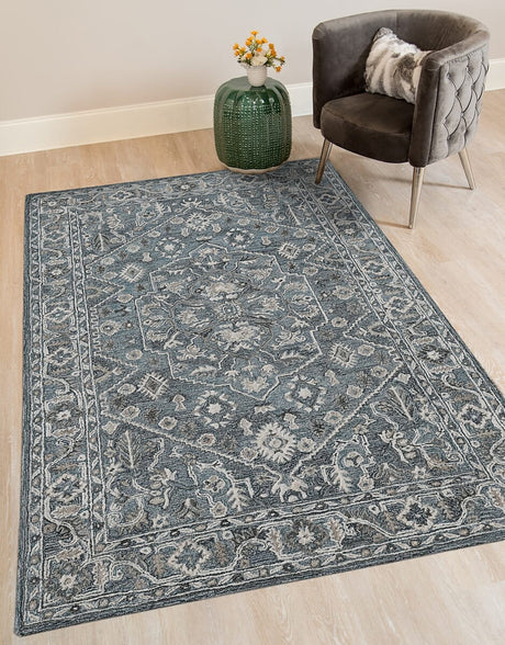 Amer Vestige Ves-2 Steel Blue Rugs.