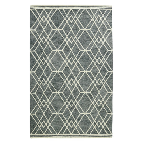 Amer Vista Neutral Geometric Hand-Hooked Gray Area Rug
