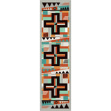American Dakota Abstract Cross Gray Rug BuyAreaRugs.com -
