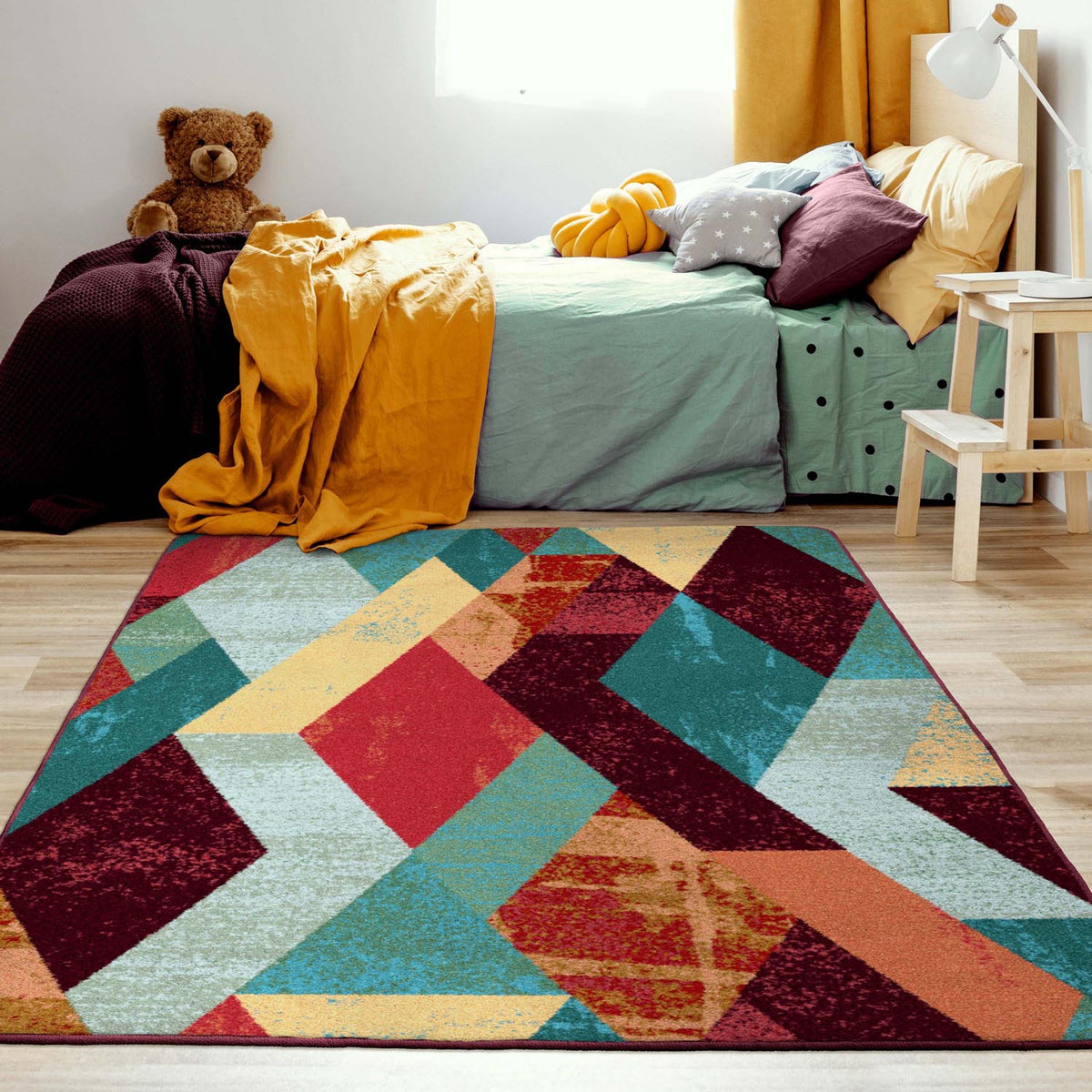 American Dakota Abstraction OKA Multi Rug - OKA0359MUL234