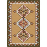 American Dakota Ancestry Green Rug