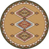 American Dakota Ancestry Green Rug