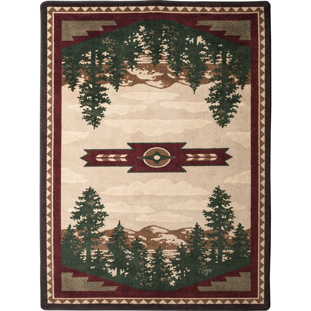 American Dakota Autumn Point Wine Rug