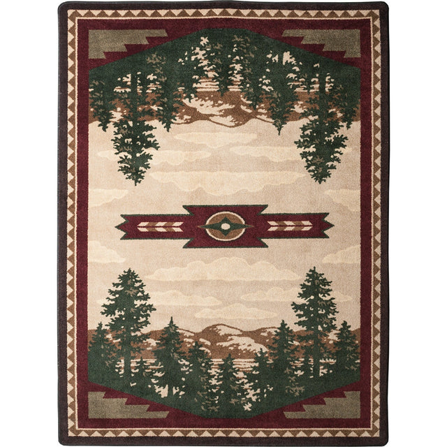 American Dakota Autumn Point Wine Rug