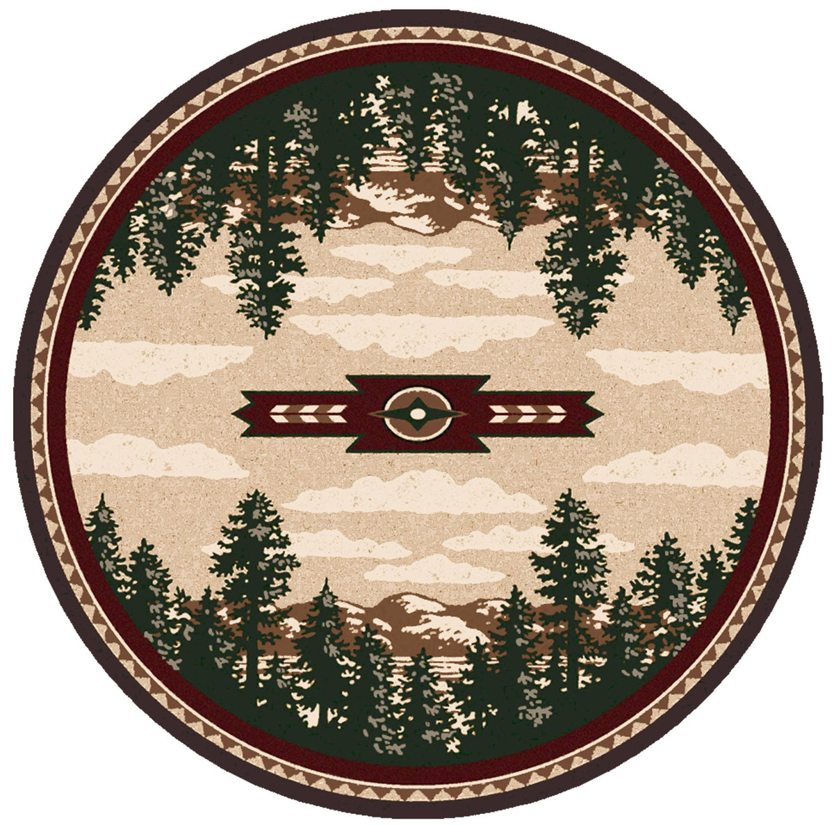 American Dakota Autumn Point Wine Rug