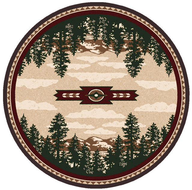 American Dakota Autumn Point Wine Rug