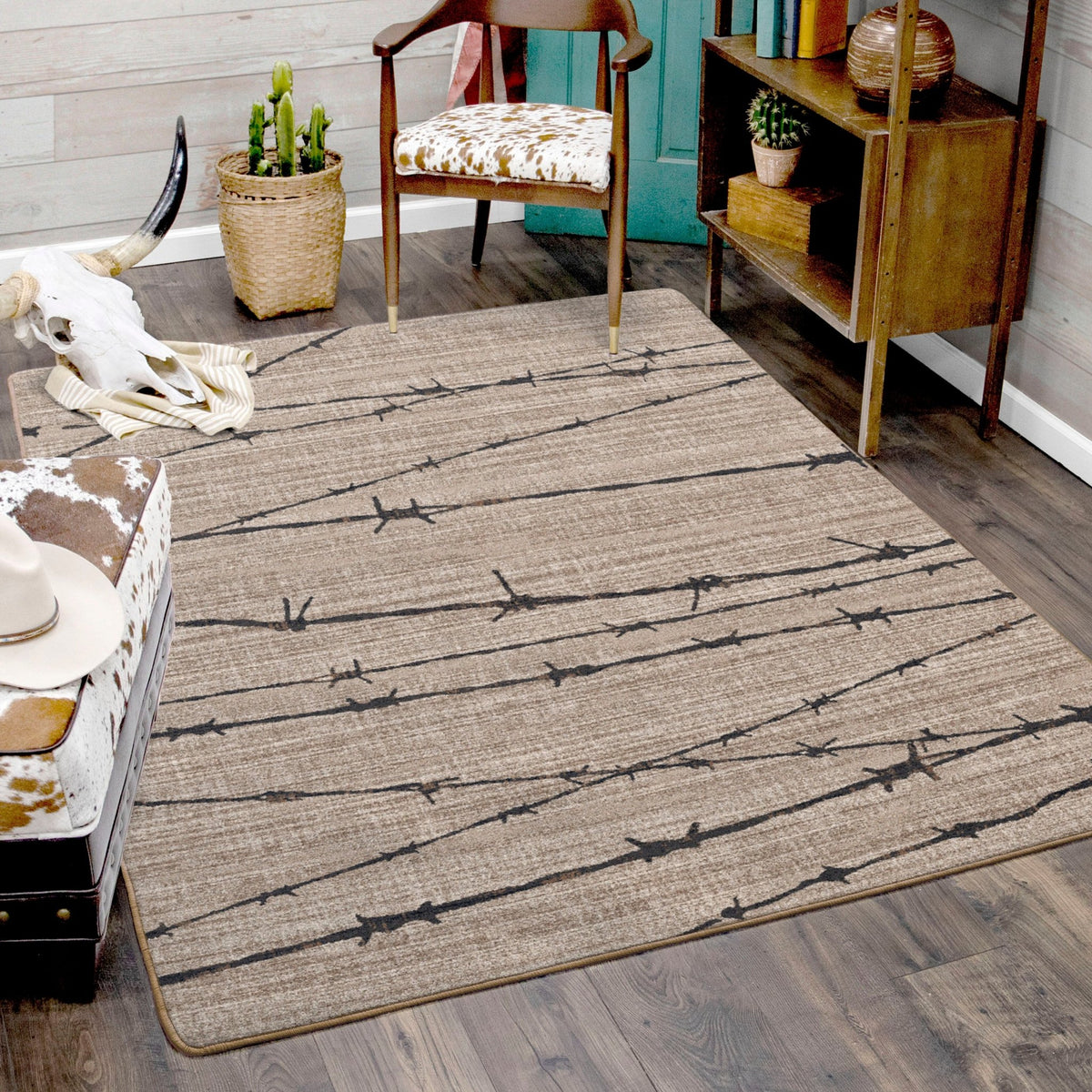 American Dakota Barbed Wire Natural Rug - 0192NAT234
